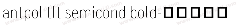 antpol tlt semicond bold字体转换